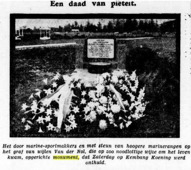 Monument Van der Nol, Kembang Koening.